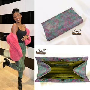 The Desiree Leather Clutch