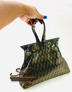 Anastacia Self Frame Leather Handbag  Course/Sew Along